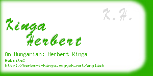 kinga herbert business card